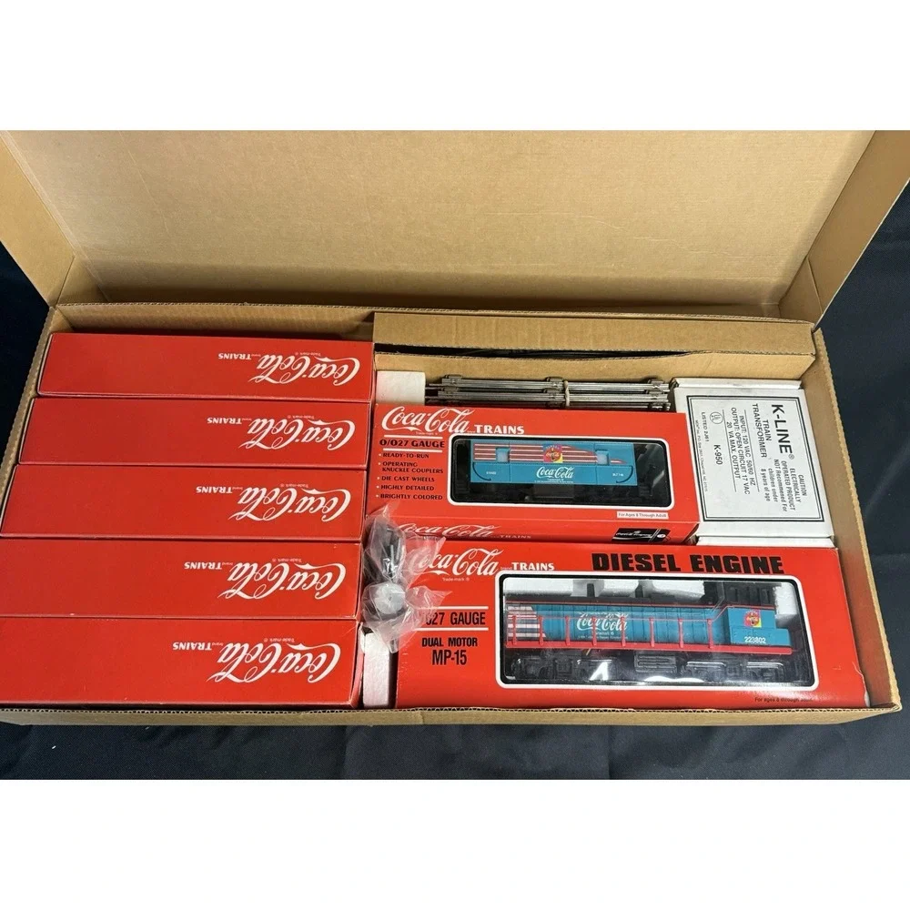 K-Line 1996 The Coca Cola Train Set For All Seasons k-1614A  0-27 Gauge